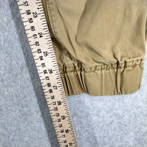 AERO Chino Jogger Pants Mens Size S Khaki Drawstring Pull On Casual Tie Solid - Picture 5 of 12
